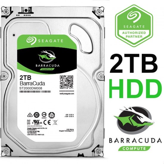 HDD SEAGATE BarraCuda, 2TB, 256MB, 7200 rpm